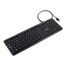 Tooq teclado usb estándar 104 teclas negro