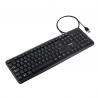 Tooq teclado usb estándar 104 teclas negro