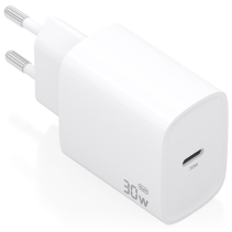 CARGADOR AISENS GAN 30W 1XUSB-C PD3.0 BLANCO