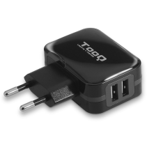 CARGADOR PARED USB TQWC-1S02 2xUSB 3.4 A(TOTAL) AI-TECH NEGRO