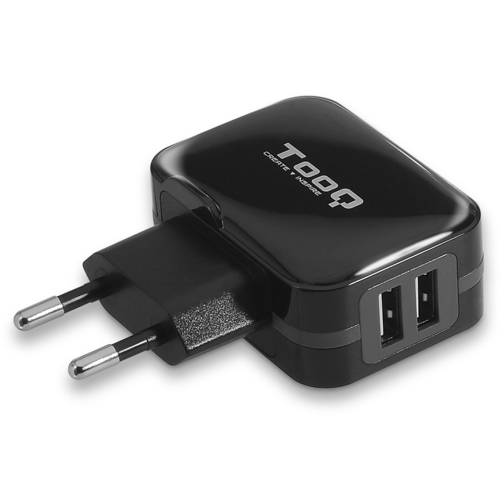 CARGADOR PARED USB TQWC-1S02 2xUSB 3.4 A(TOTAL) AI-TECH NEGRO