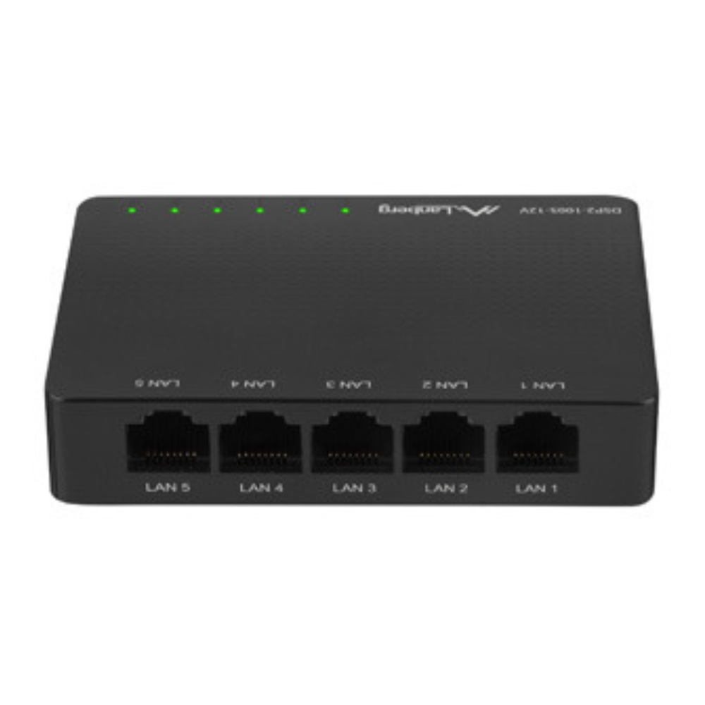 SWITCH LANBERG 5 PUERTOS GIGABIT RJ45 ETHERNET