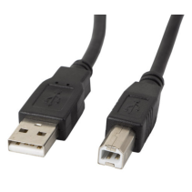 CABLE LANBERG IMPRESORA USB MACHO A USB MACHO NEGRO 0.5 M