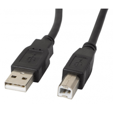 CABLE LANBERG IMPRESORA USB MACHO A USB MACHO NEGRO 0.5 M