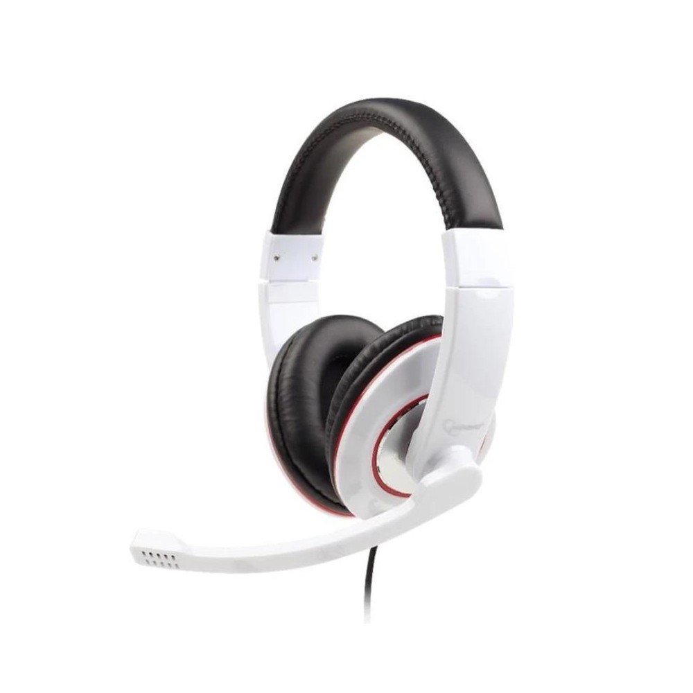 Gembird auriculares control de volumen blanco