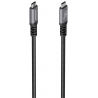 CABLE USB4 AISENS GEN3x2 40GBPS 8K60HZ 5A 48V 240W E-MARK C/M-C/M 0.5M