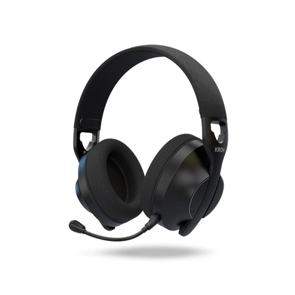 Krom phase auricular gaming inalámbrico negro