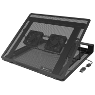 BASE REFRIGERADORA NATEC TERN 2 PLUS PORTATILES 12.1"-17.3" CON 2 VENTILADORES