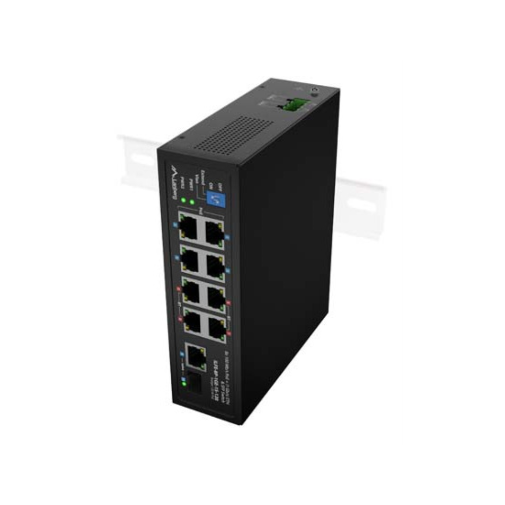 SWITCH LANBERG INDUSTRIAL POE 4XBT 4XAT SFP/ETH DIN FAST ETHERNET SIN GESTION