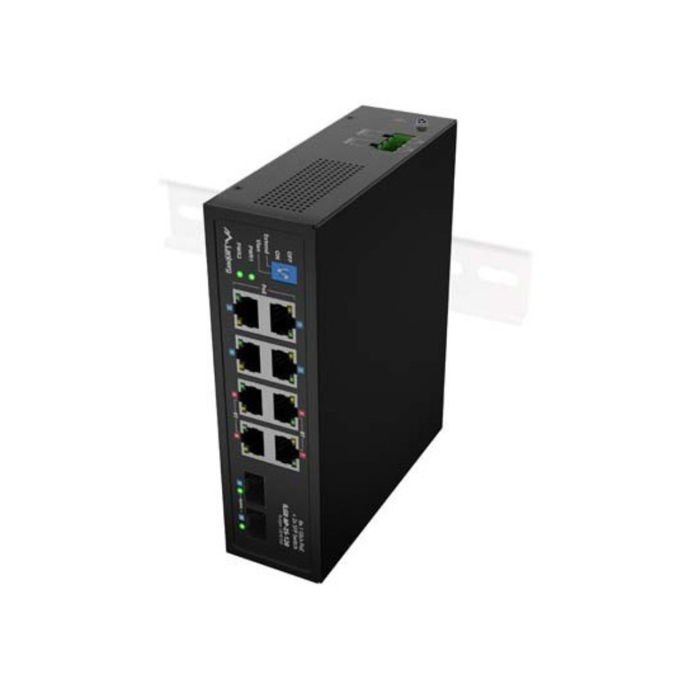 SWITCH LANBERG INDUSTRIAL POE 4XBT 4XAT 2XSFP DIN GIGABIT ETHERNET SIN GESTION