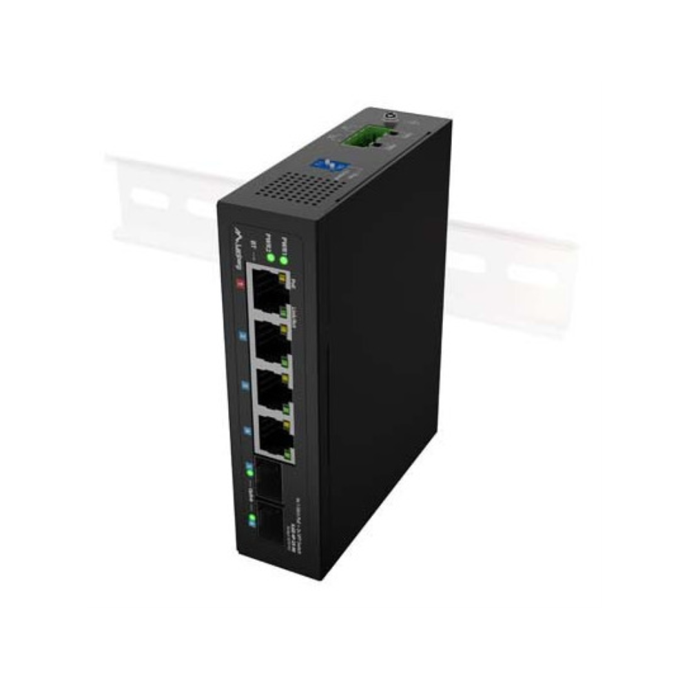 SWITCH LANBERG INDUSTRIAL POE 1XBT 3XAT 2XSFP DIN GIGABIT ETHERNET SIN GESTION