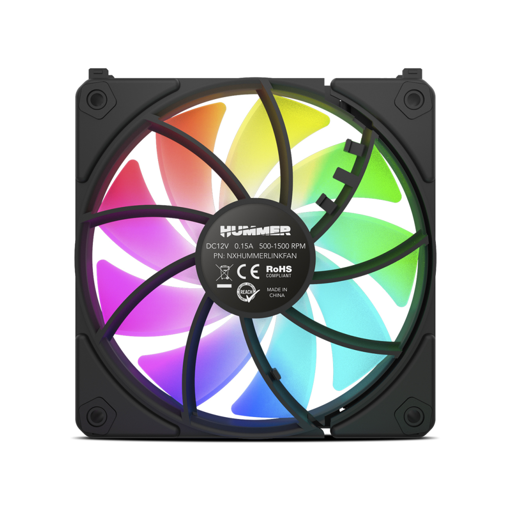 VENTILADOR NOX HUMMER EASYLINK ARGB NEGRO