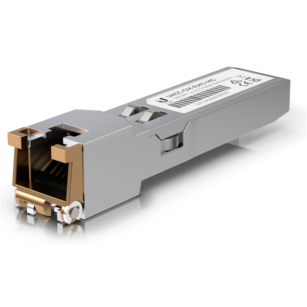 MODULO SFP+ UBIQUITI UACC-CM-RJ45-MG UFIBER TRANSCEIVER