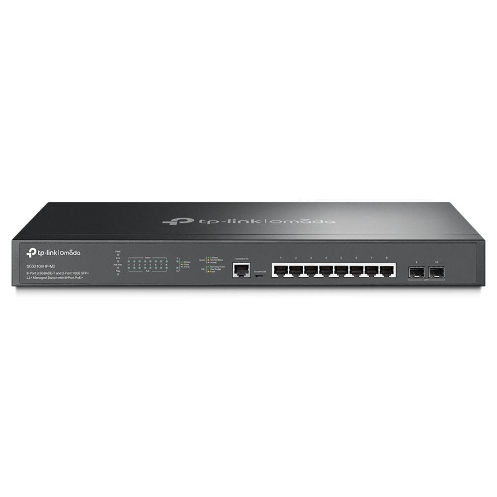 SWITCH TP LINK OMADA TL-SG3210xHP-M2 / L2+, 8x2,5G POE+, 2SFP+, 240W