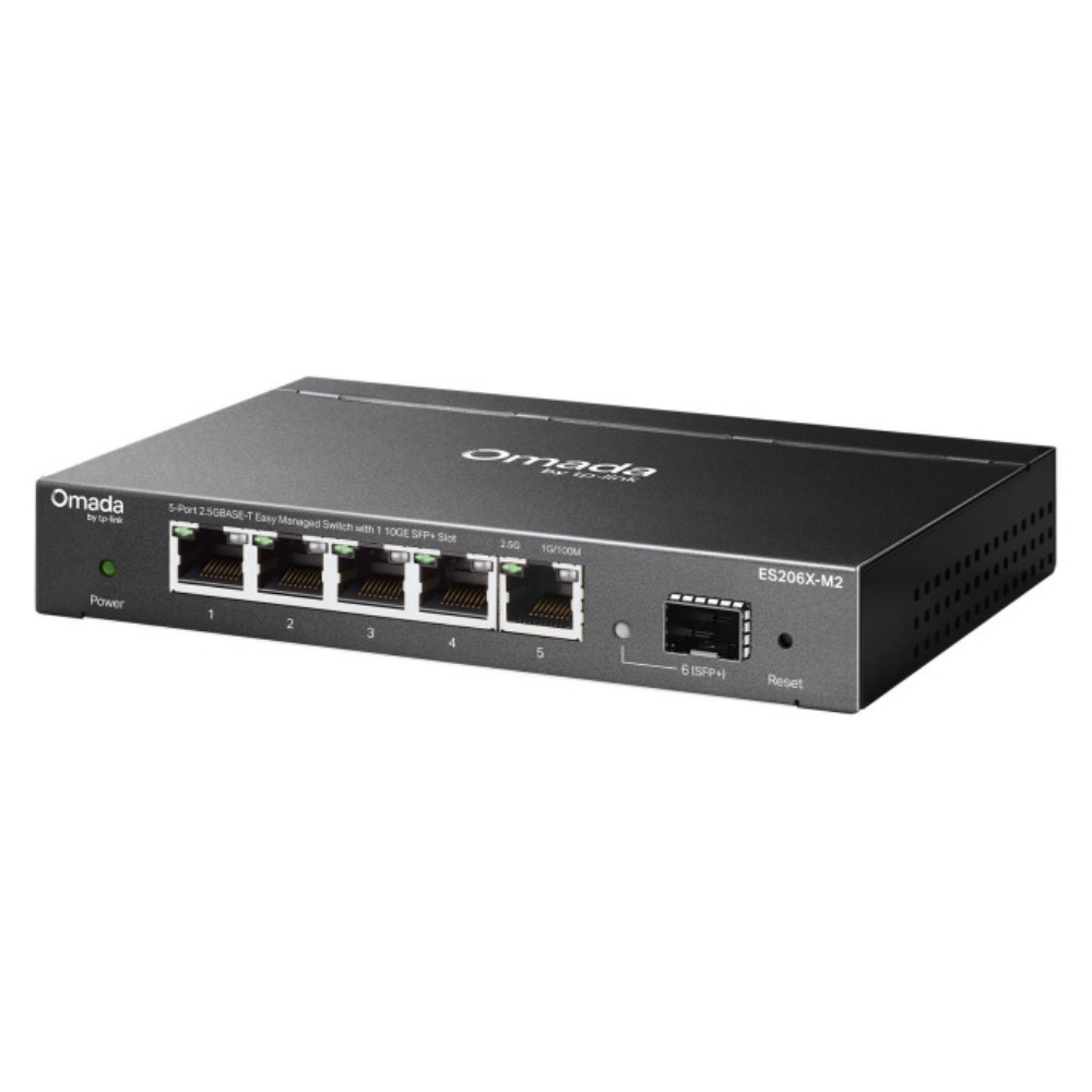 SWITCH OMADA TP-LINK ES206X-M2 5 PORT 2,5G 1 10GBE SFP+