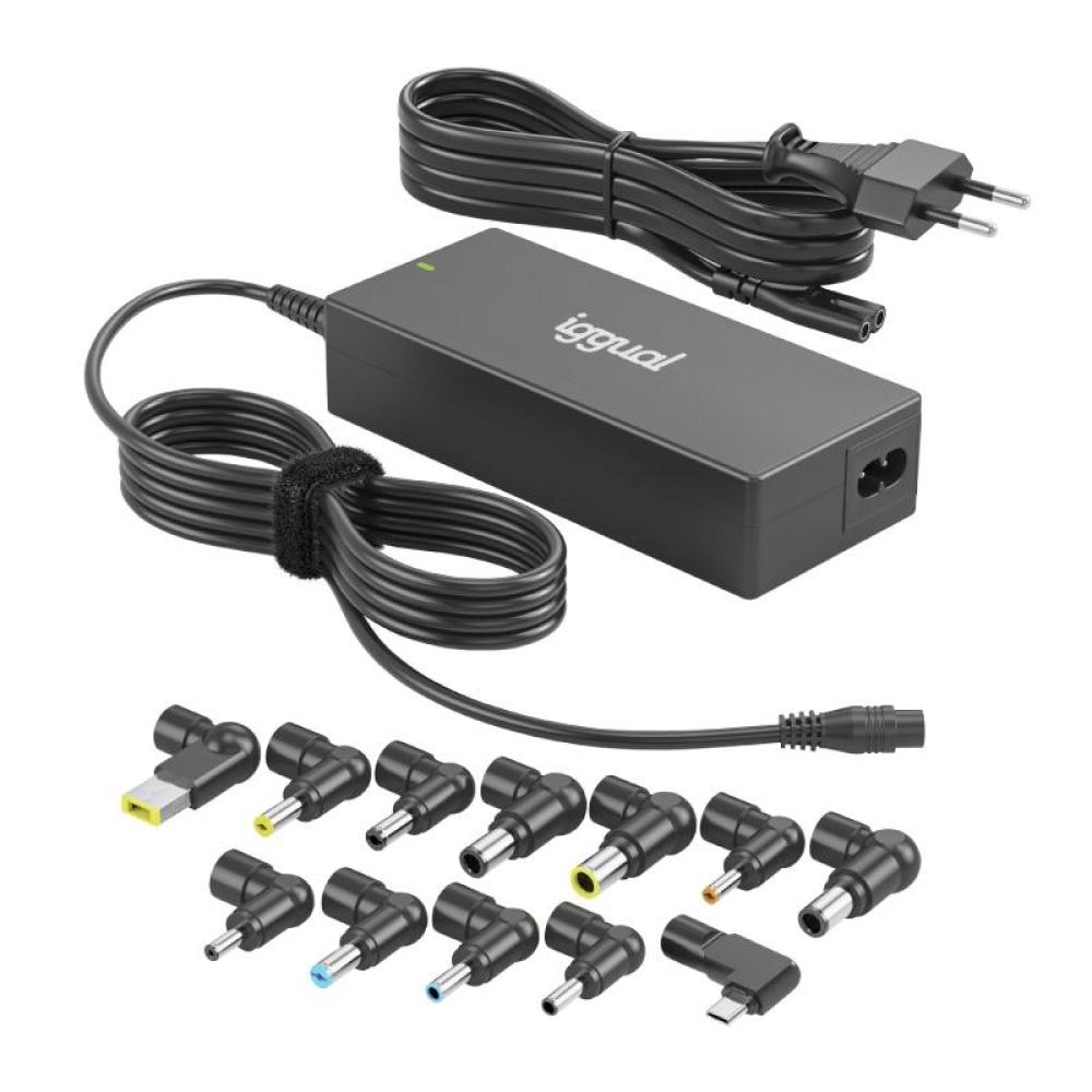 Iggual cargador universal autom疸ico cua-c-12t-90w