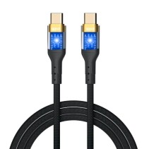 Iggual cable usb-c a tipo c 3a 100 cm trenzado led