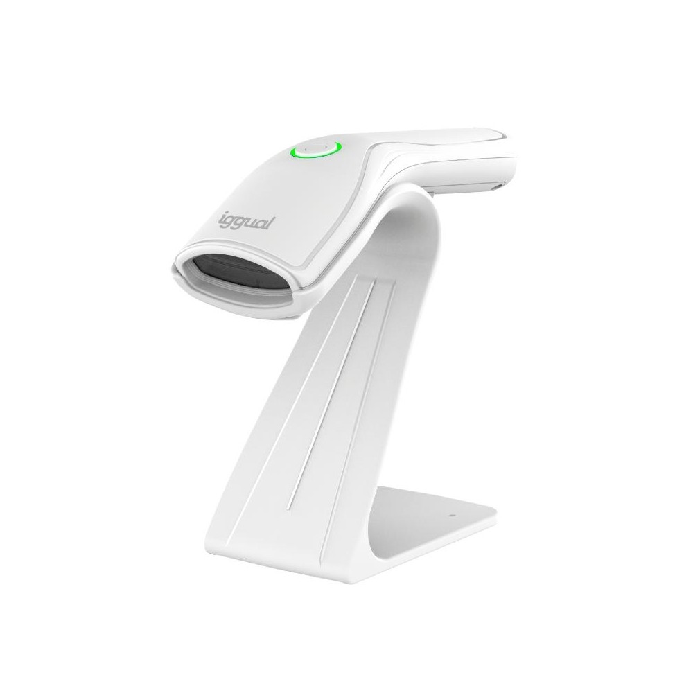 Iggual lector cigo barras 2d usb bot blanco