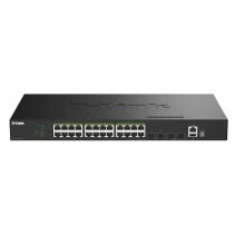 D-link dgs-1530-28p/e switch 24xgb poe 4xsfp+ 370w