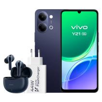 Vivo y21 5g 4gb(+4) 256gb black cargador + auric.