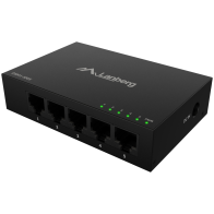 SWITCH LANBERG 5 PTOS 1GB/S GIGABIT ETHERNET DESKTOP 12V SIN GESTION