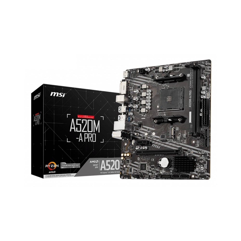 Msi placa base a520m-a pro matx am4