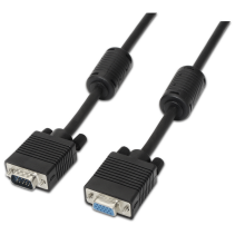 CABLE AISENS SVGA CON FERRITA HDB15/M-HDB15/H NEGRO 3.0M