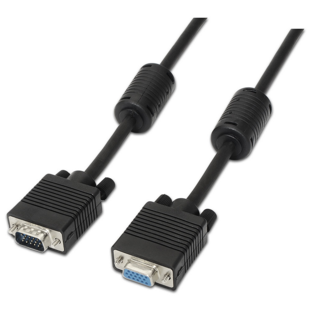 CABLE AISENS SVGA CON FERRITA HDB15/M-HDB15/H NEGRO 3.0M