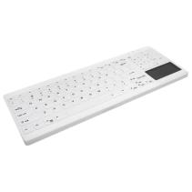 Cherry teclado touchpad lavable/desinfe usb blanco