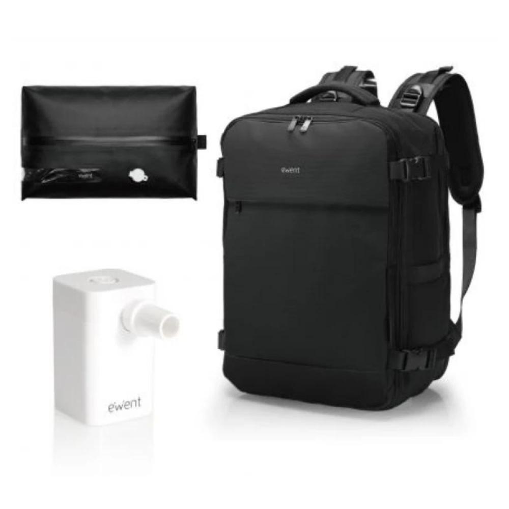 Ewent mochila viaje imperm. 24lcarga usb-a/c 16.1"