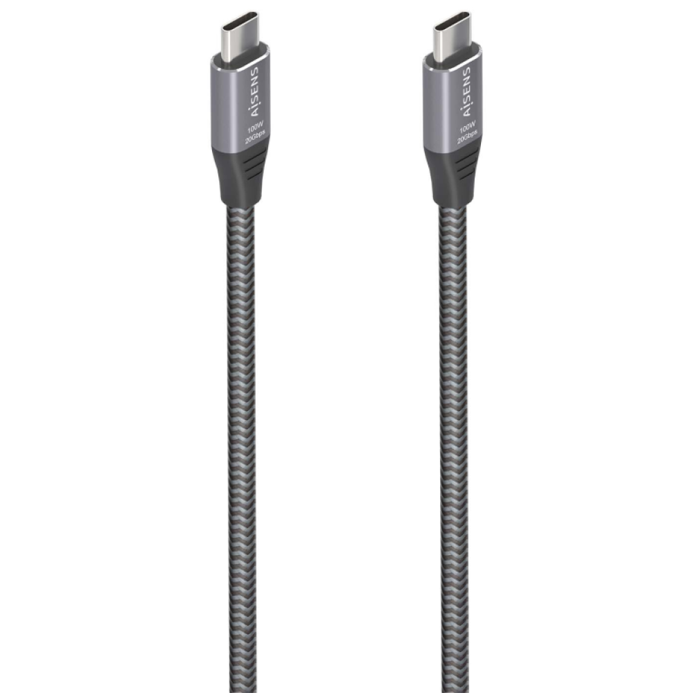 CABLE USB 3.2 AISENS GEN2X2 ALUMINIO 8K@30HZ 5A 100W C/M-C/M 3.0M