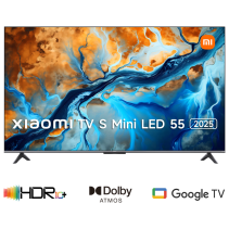 TV XIAOMI ELA5666EU S MINILED 2025 55" UHD GOOGLETV TV NEGRO USB 2.0 LAN HDMI X3