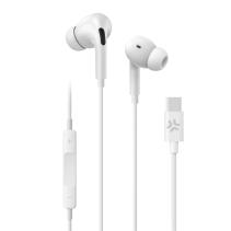 Celly auriculares cable usb-c blanco