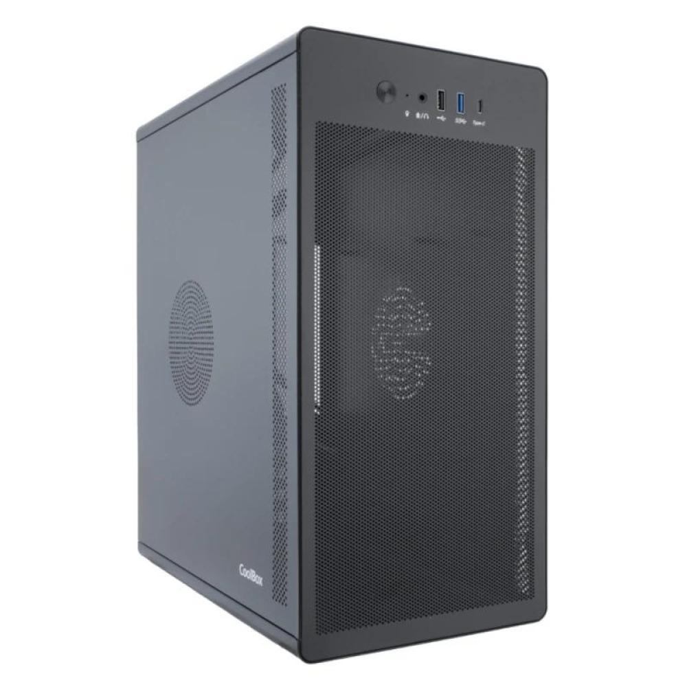 Coolbox caja matx m100 usb-c 3.2 g1 f.metal s/fte
