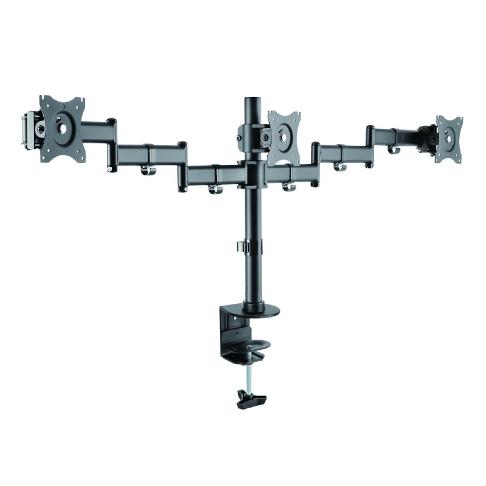 Tooq db1327tn-b soporte monitor mesa 3brazos 13-27