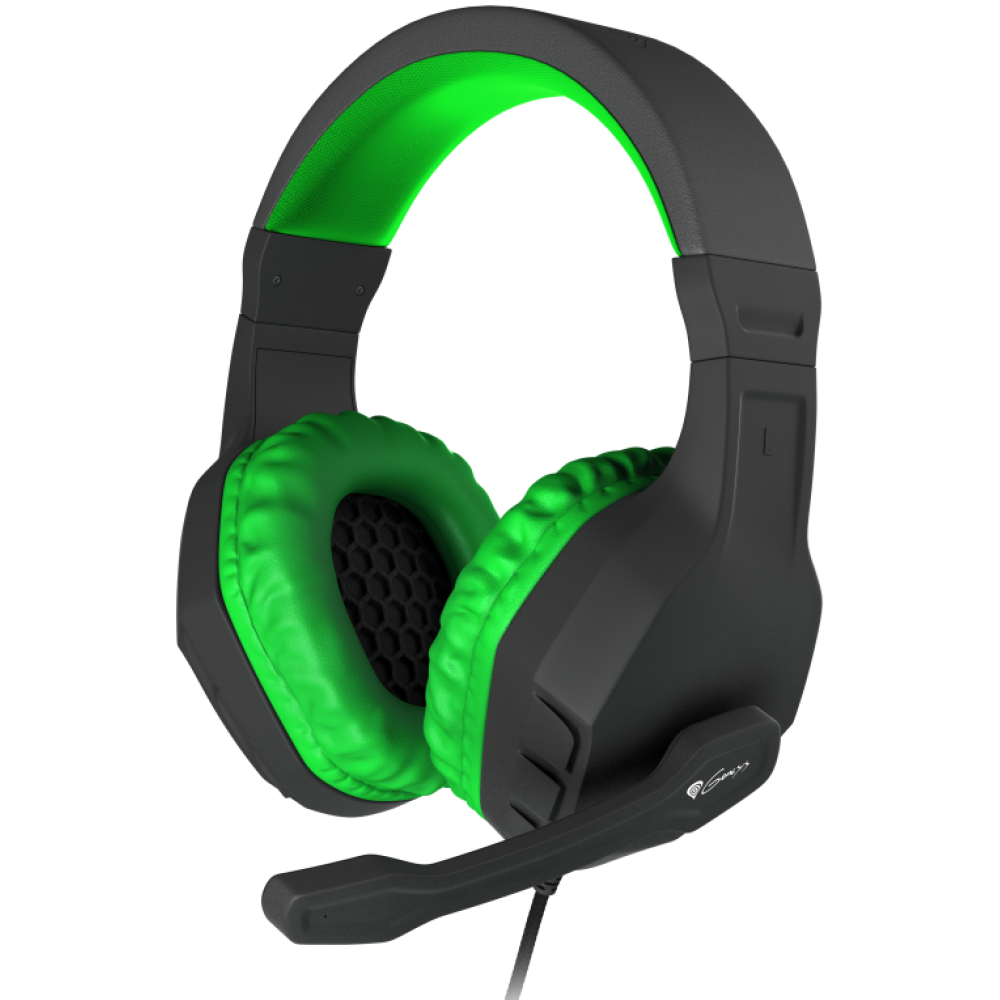 AURICULARES GAMING GENESIS ARGON 200 2.0 MINI JACK NEGRO-VERDE