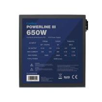 Coolbox fuente alim. atx powerline3 650w 85%efi