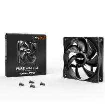 Be quiet! ventilador pure wings 3 120mm negro