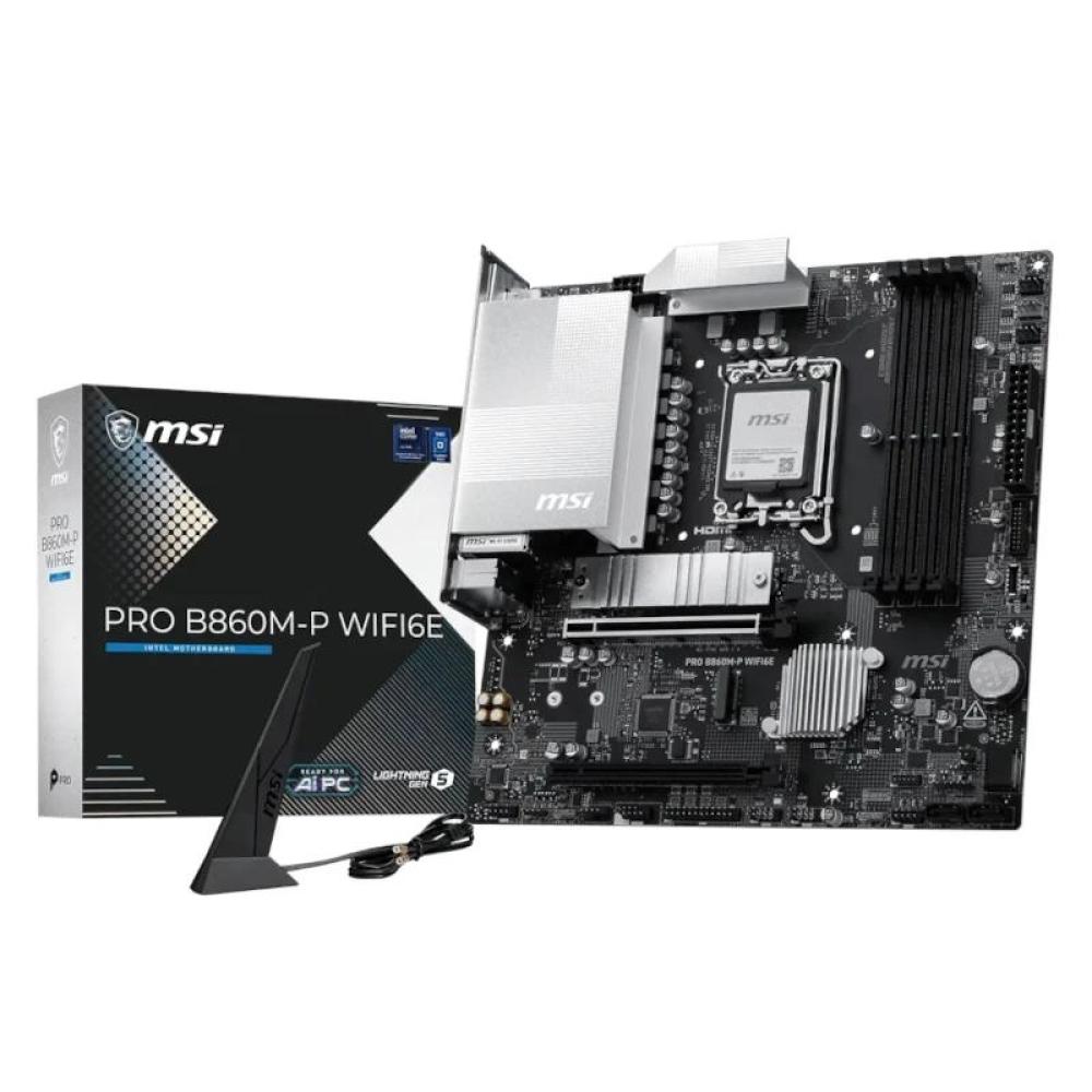 Msi placa base pro b860m-p wifi6e matx d5 1851