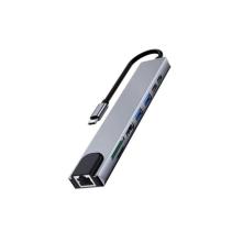 Ewent docking multipuerto usb-c, 8 en 1, hdmi 4k