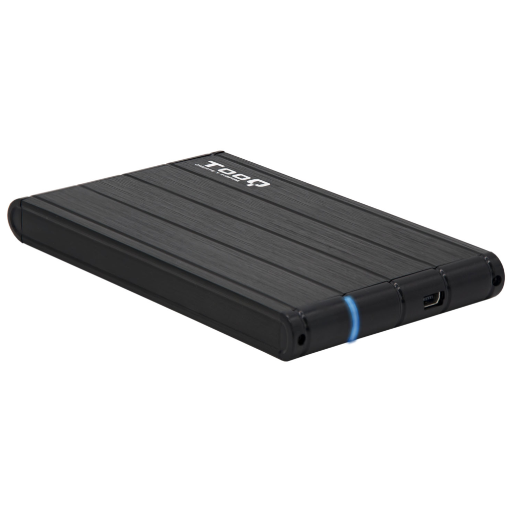 CARCASA HDD TOOQ TQE-2530B 2,5" 9,,5 MM SATA USB 3.0 NEGRA