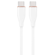 CABLE DE CARGA Y DATOS GEMBIRD (PD) TIPO-C SILICONA ALTA CALIDAD 1,5M BLANCO
