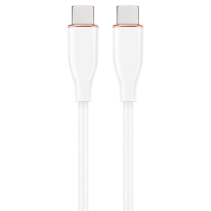 CABLE DE CARGA Y DATOS GEMBIRD (PD) TIPO-C SILICONA ALTA CALIDAD 1,5M BLANCO