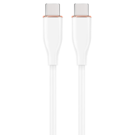 CABLE DE CARGA Y DATOS GEMBIRD (PD) TIPO-C SILICONA ALTA CALIDAD 1,5M BLANCO