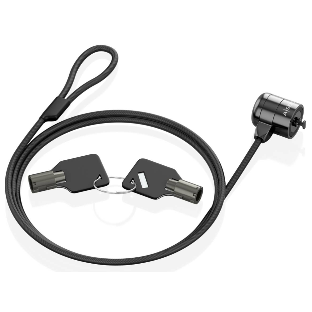 CABLE SEGURIDAD AISENS CERRADURA LLAVE 1.5M