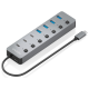 HUB AISENS USB3.2 Gen2 10G USB-C-4xUSB-A+3xUSB-C+1xUSB-C PD3.0 100W 30CM
