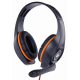 AURICULARES GAMING GEMBIRD GHS-05-O NARANJA NEGRO MICROFONO ALAMBRICO JACK 3.5MM