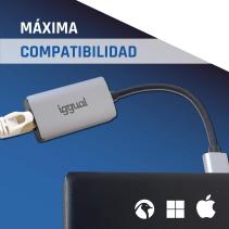 Iggual adaptador usb-a 3.0 a rj45 gigabit