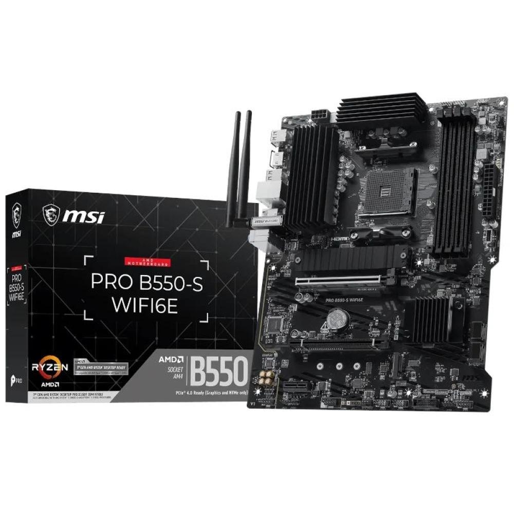 Msi placa base pro b550-s wifi6e ddr4 am4