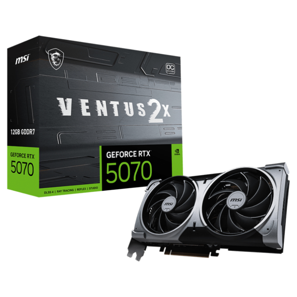TARJETA GRAFICA MSI RTX 5070 12G VENTUS 2X OC